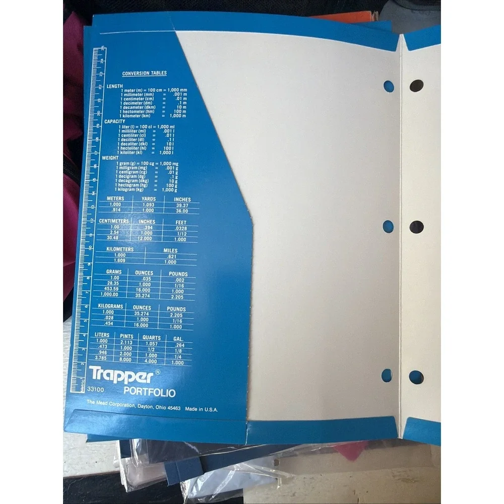 (2) Vintage 1980s Mead Trapper Keeper Portfolio Red Folders - New Old Stock